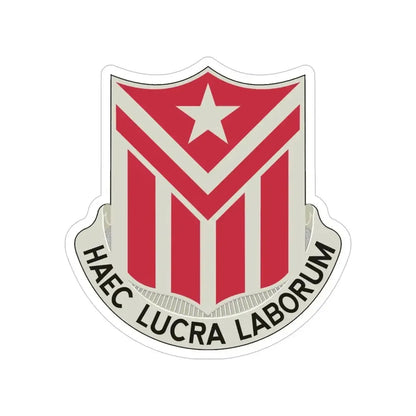 554 Engineer Battalion (U.S. Army) Transparent STICKER Die-Cut Vinyl Decal 5 Inch - The Sticker Space