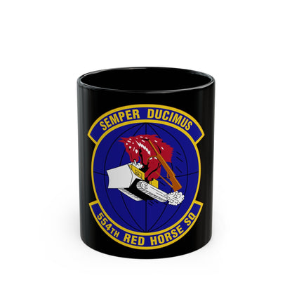 554 RED HORSE Squadron PACAF (U.S. Air Force) Black Coffee Mug-11oz-The Sticker Space