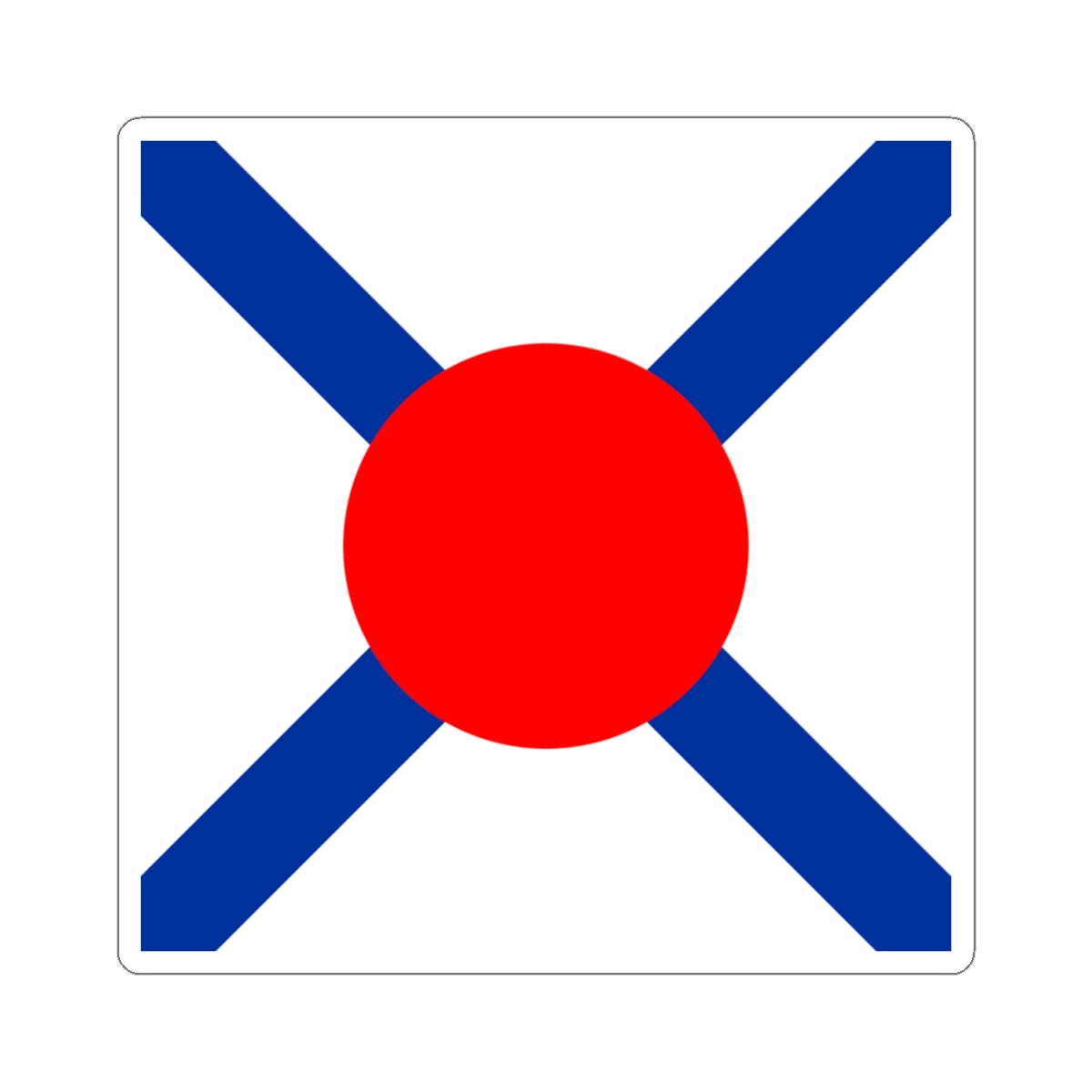 Flag of Japan Customs 1871-1873 (Japan) STICKER Vinyl Kiss-Cut Decal
