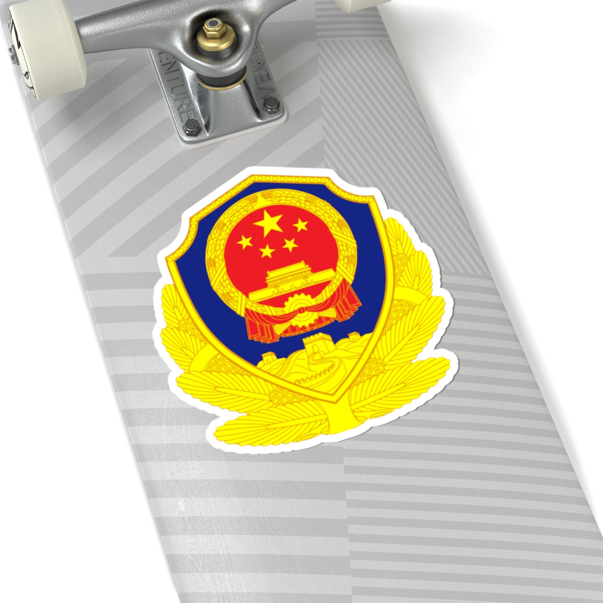 Police Badge of China (China) (Coat of Arms) STICKER Vinyl Kiss-Cut Decal