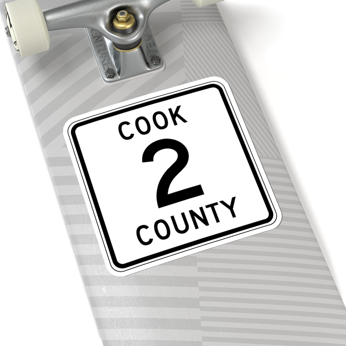 Cook County 2 MN (Minnesota) (Road Sign) STICKER Vinyl Kiss-Cut Decal