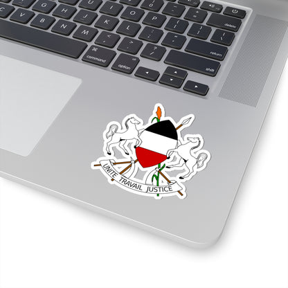 Coat of arms of Upper Volta (1967-1984) - STICKER Vinyl Kiss-Cut Decal