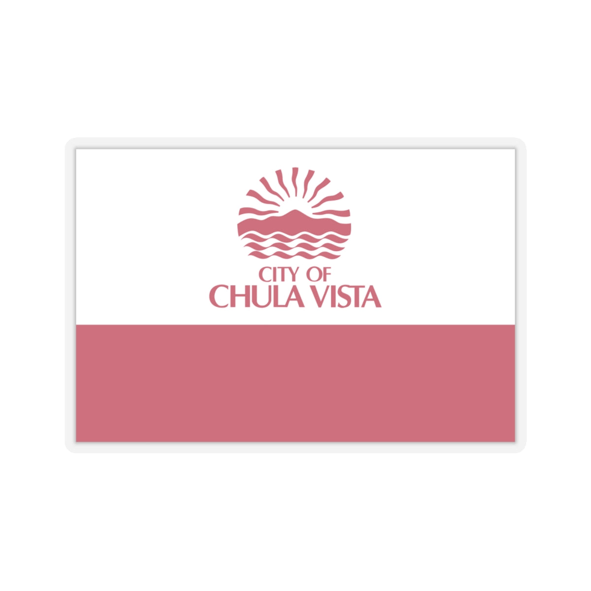 Flag of Chula Vista, California - STICKER Vinyl Kiss-Cut Decal