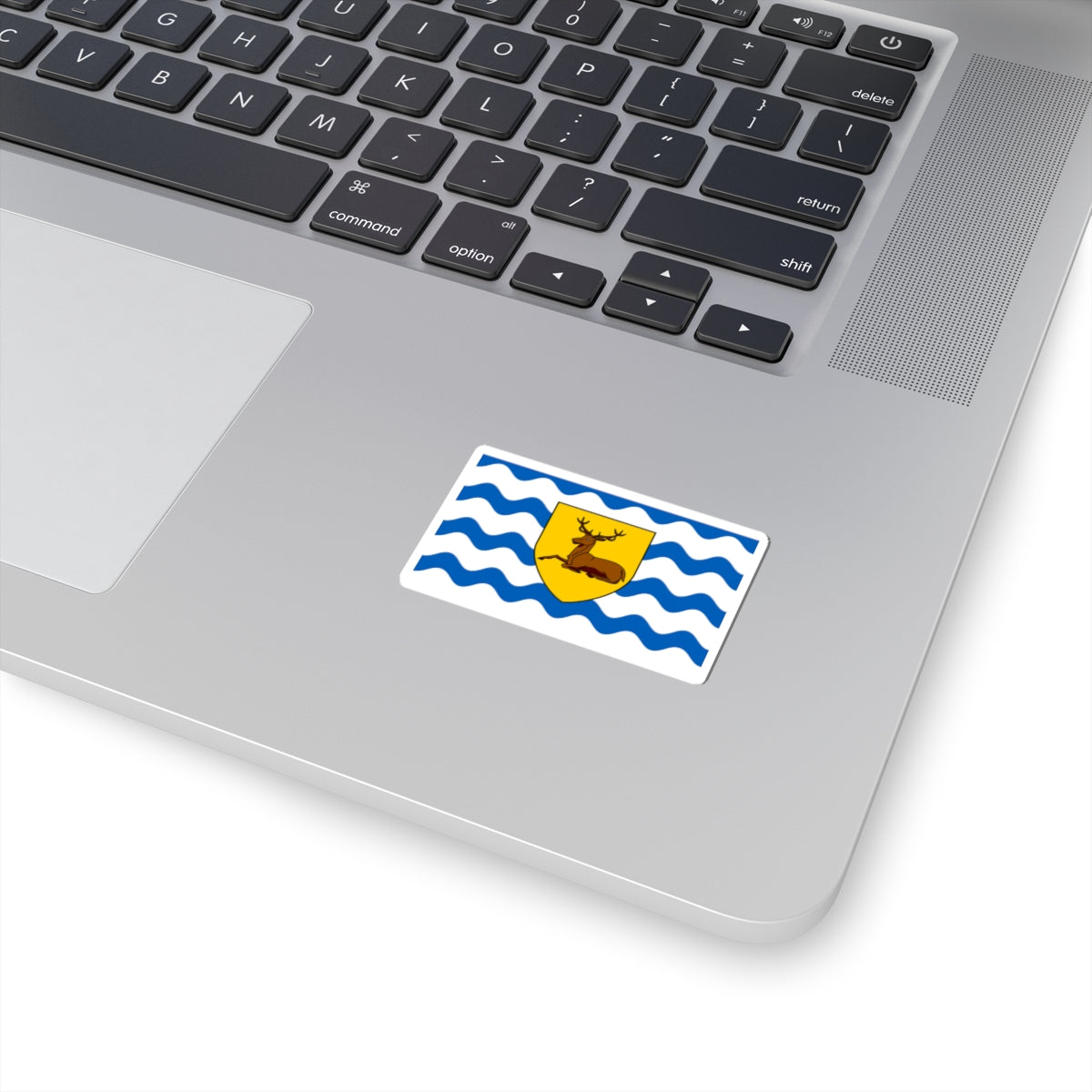 County Flag of Hertfordshire (England) STICKER Vinyl Kiss-Cut Decal