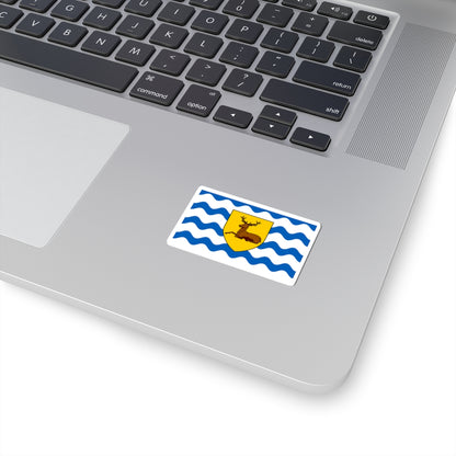 County Flag of Hertfordshire (England) STICKER Vinyl Kiss-Cut Decal