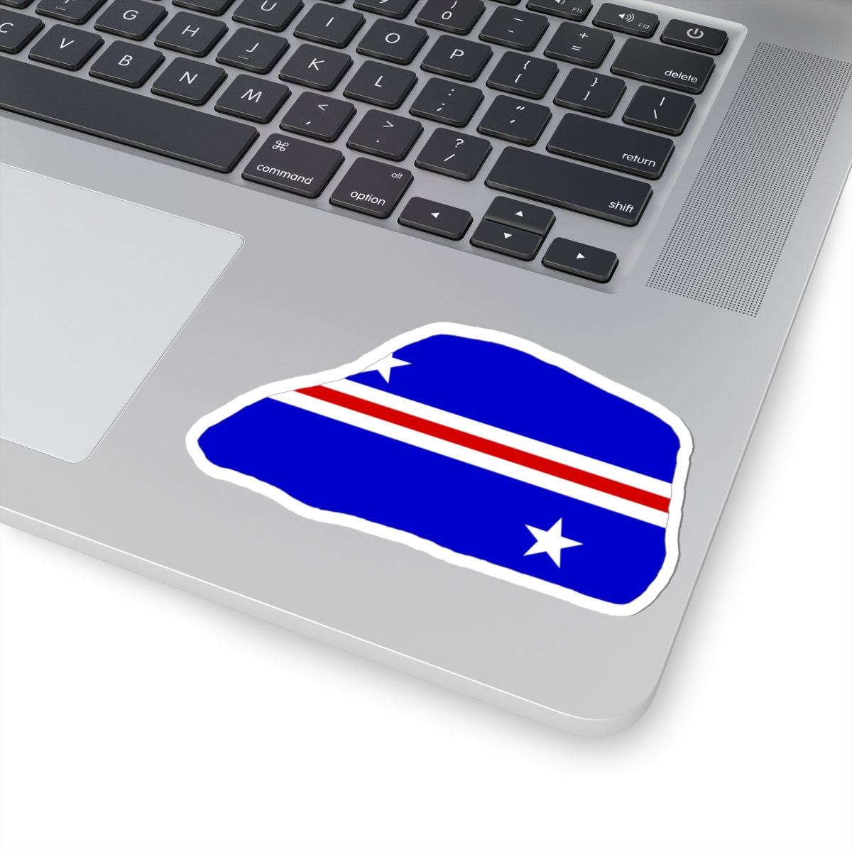 Jarvis Island flag map local (United States) STICKER Vinyl Kiss-Cut Decal