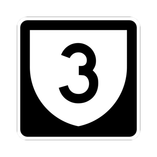 PR urban primary 3 (Puerto Rico) (Road Sign) STICKER Vinyl Kiss-Cut Decal