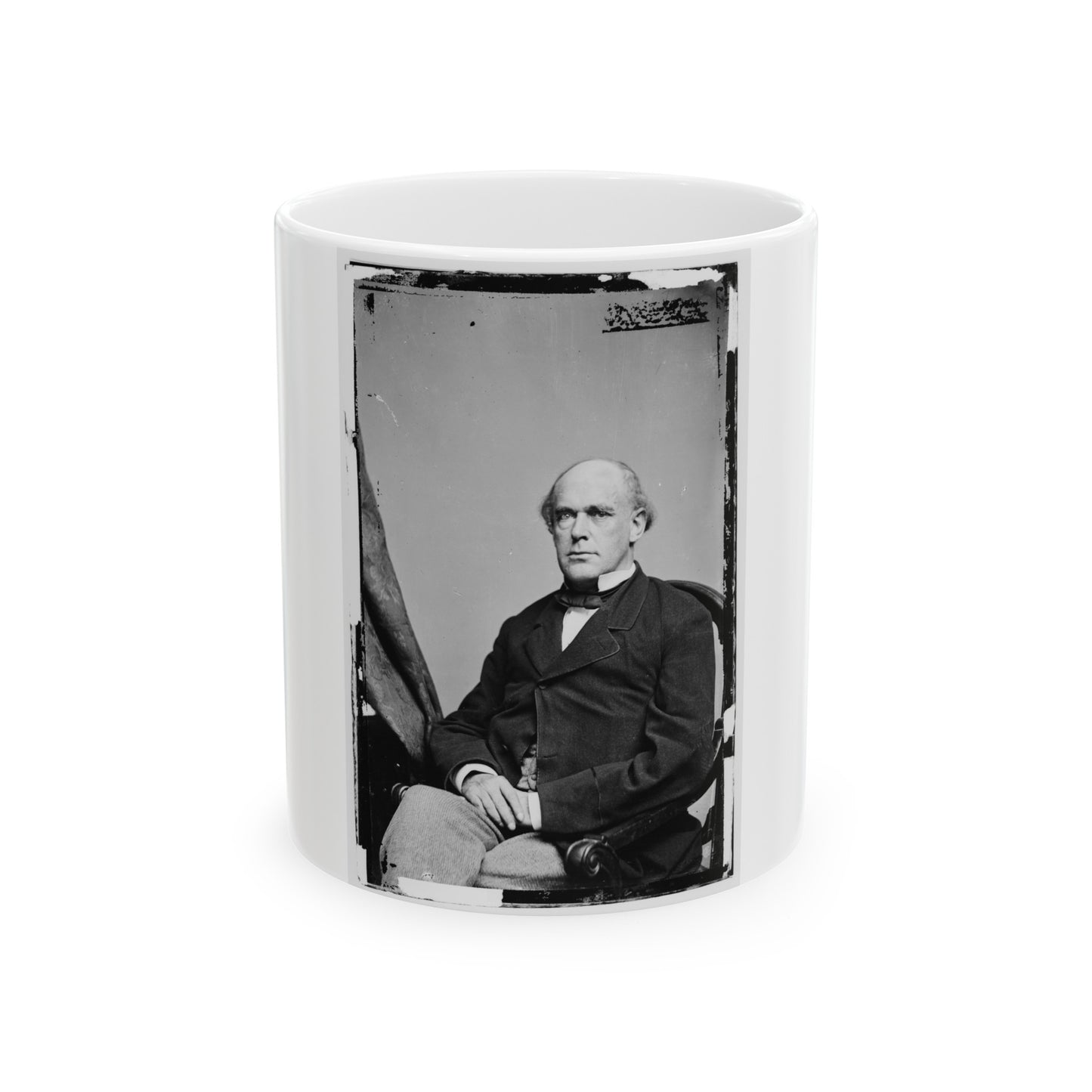 Portrait Of Secretary Of The Treasury Salmon P. Chase, Officer Of The United States Government (U.S. Civil War) White Coffee Mug