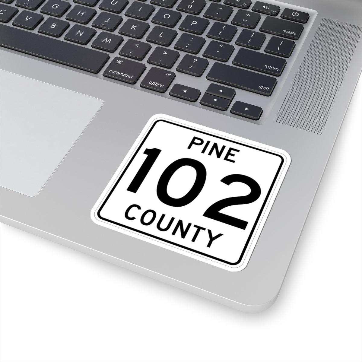 Pine County Route 102 MN (Minnesota) (Road Sign) STICKER Vinyl Kiss-Cut Decal