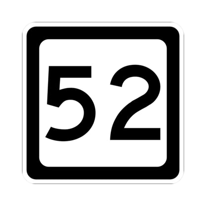 WV-52 (Virginia) (Road Sign) STICKER Vinyl Kiss-Cut Decal