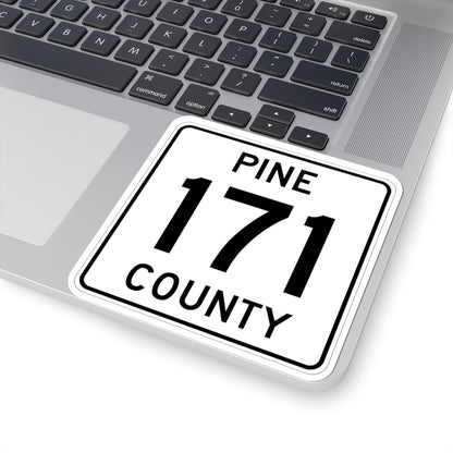 Pine County Route 171 MN (Minnesota) (Road Sign) STICKER Vinyl Kiss-Cut Decal