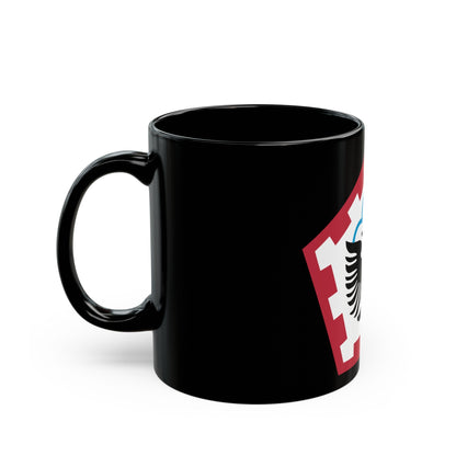 555th Engineer Brigade (U.S. Army) Black Coffee Mug-The Sticker Space