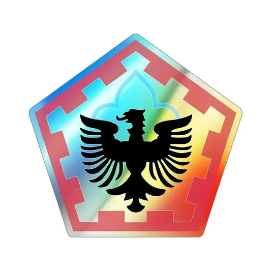 555th Engineer Brigade (U.S. Army) Holographic STICKER Die-Cut Vinyl Decal 6 Inch Holographic - The Sticker Space