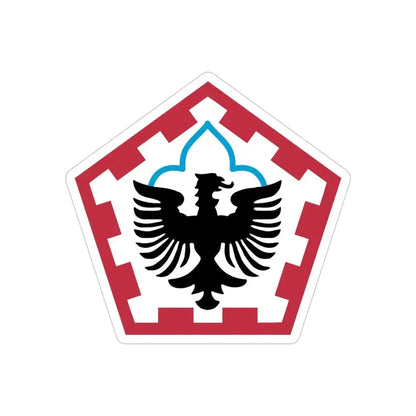 555th Engineer Brigade (U.S. Army) REVERSE PRINT Transparent Die-Cut STICKER - The Sticker Space