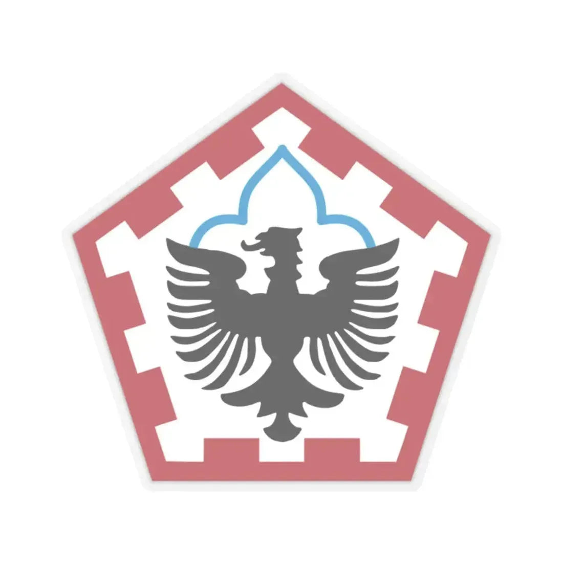 555th Engineer Brigade (U.S. Army) STICKER Vinyl Kiss-Cut Decal 2 Inch Transparent - The Sticker Space