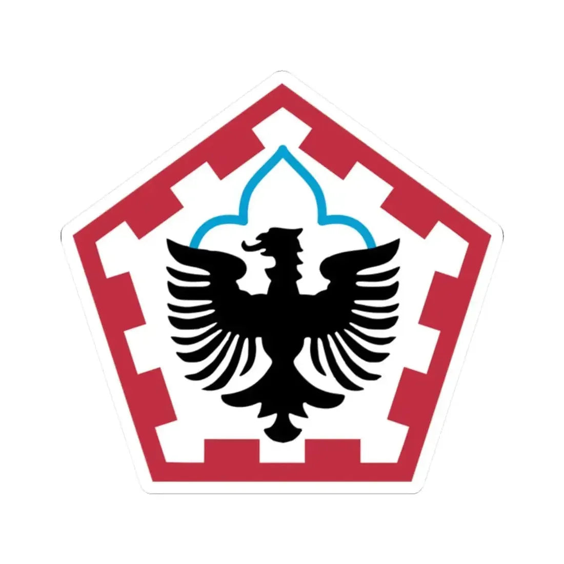 555th Engineer Brigade (U.S. Army) STICKER Vinyl Kiss-Cut Decal 2 Inch White - The Sticker Space