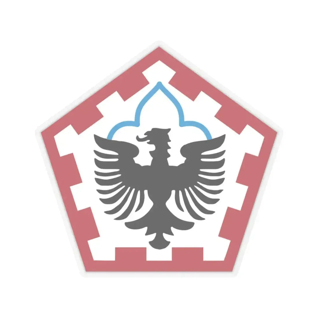 555th Engineer Brigade (U.S. Army) STICKER Vinyl Kiss-Cut Decal 3 Inch Transparent - The Sticker Space