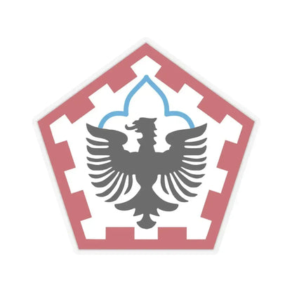 555th Engineer Brigade (U.S. Army) STICKER Vinyl Kiss-Cut Decal 3 Inch Transparent - The Sticker Space