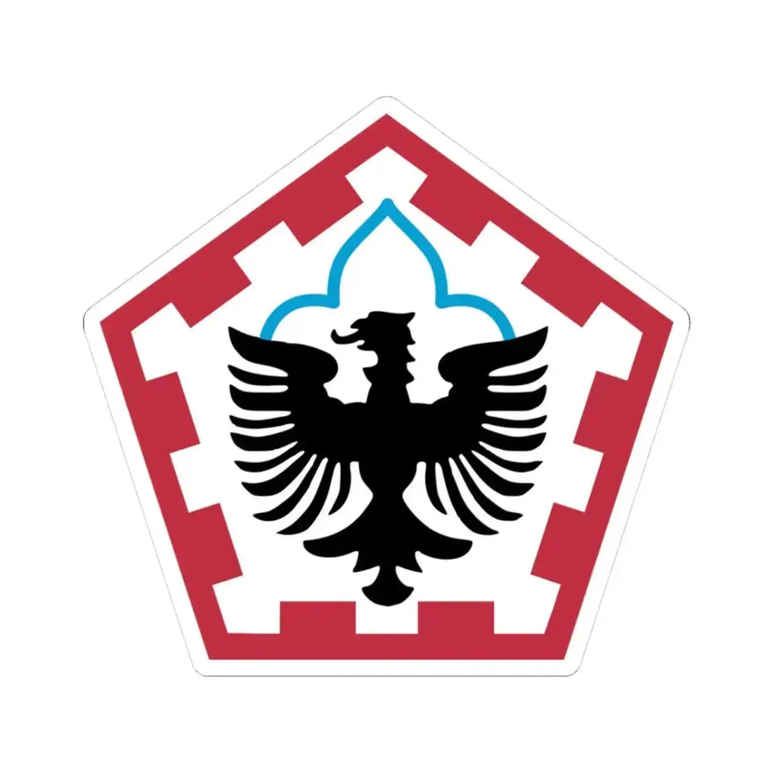 555th Engineer Brigade (U.S. Army) STICKER Vinyl Kiss-Cut Decal 3 Inch White - The Sticker Space