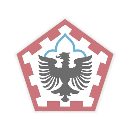 555th Engineer Brigade (U.S. Army) STICKER Vinyl Kiss-Cut Decal 4 Inch Transparent - The Sticker Space