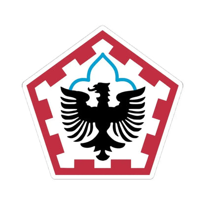 555th Engineer Brigade (U.S. Army) STICKER Vinyl Kiss-Cut Decal 4 Inch White - The Sticker Space