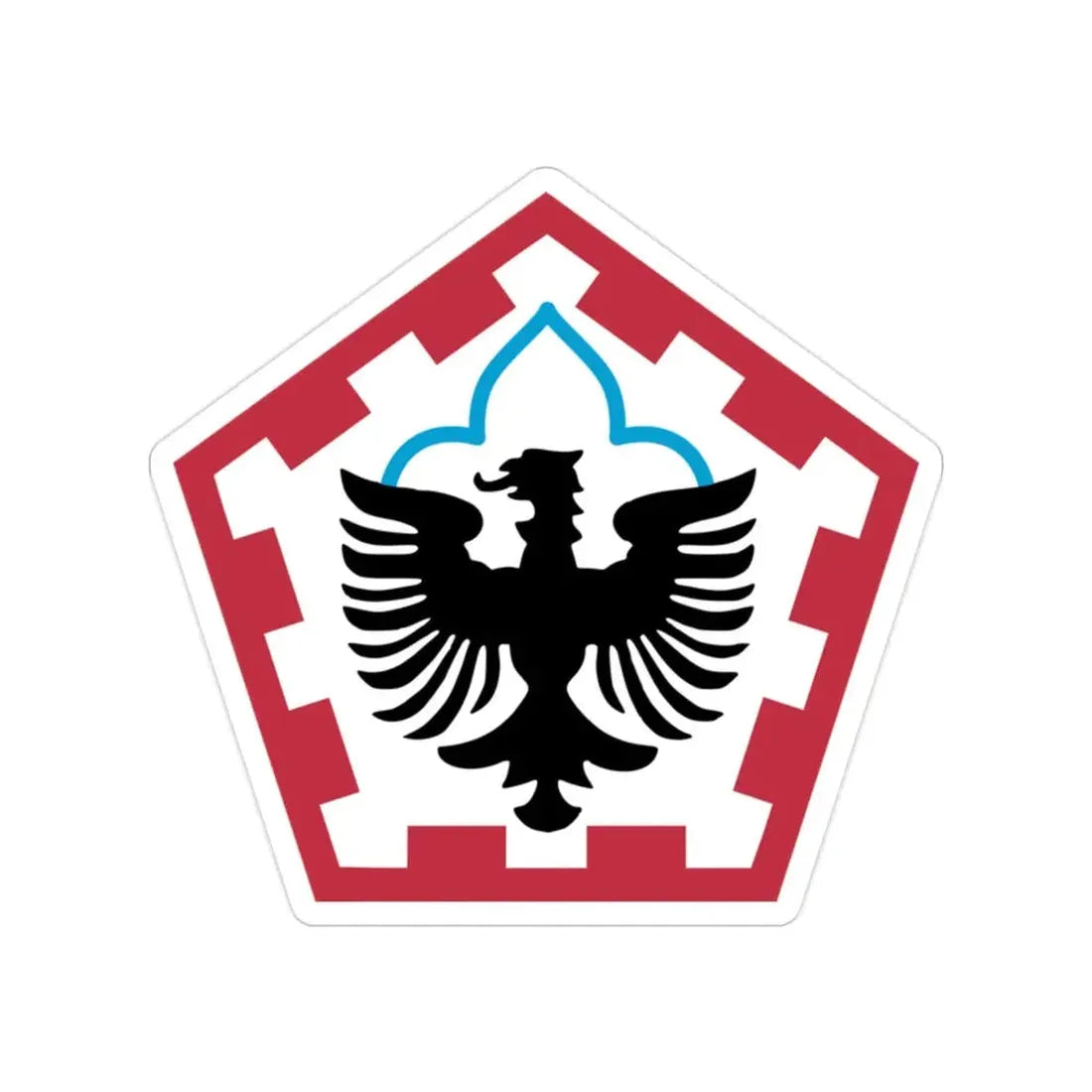 555th Engineer Brigade (U.S. Army) Transparent STICKER Die-Cut Vinyl Decal 2 Inch - The Sticker Space