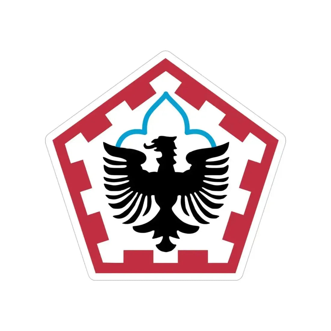 555th Engineer Brigade (U.S. Army) Transparent STICKER Die-Cut Vinyl Decal 4 Inch - The Sticker Space