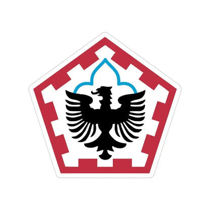 555th Engineer Brigade (U.S. Army) Transparent STICKER Die-Cut Vinyl Decal 4 Inch - The Sticker Space