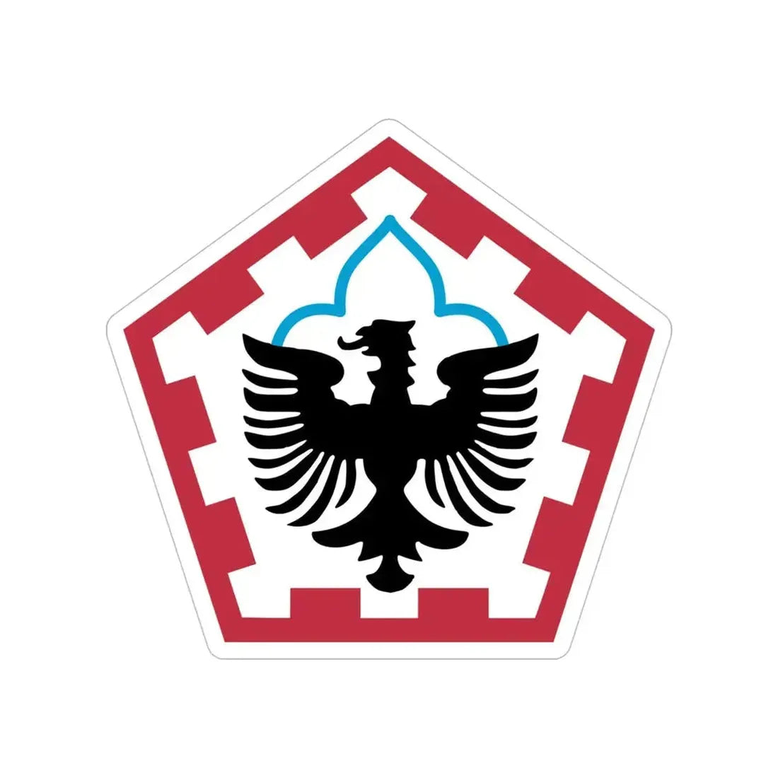 555th Engineer Brigade (U.S. Army) Transparent STICKER Die-Cut Vinyl Decal 5 Inch - The Sticker Space