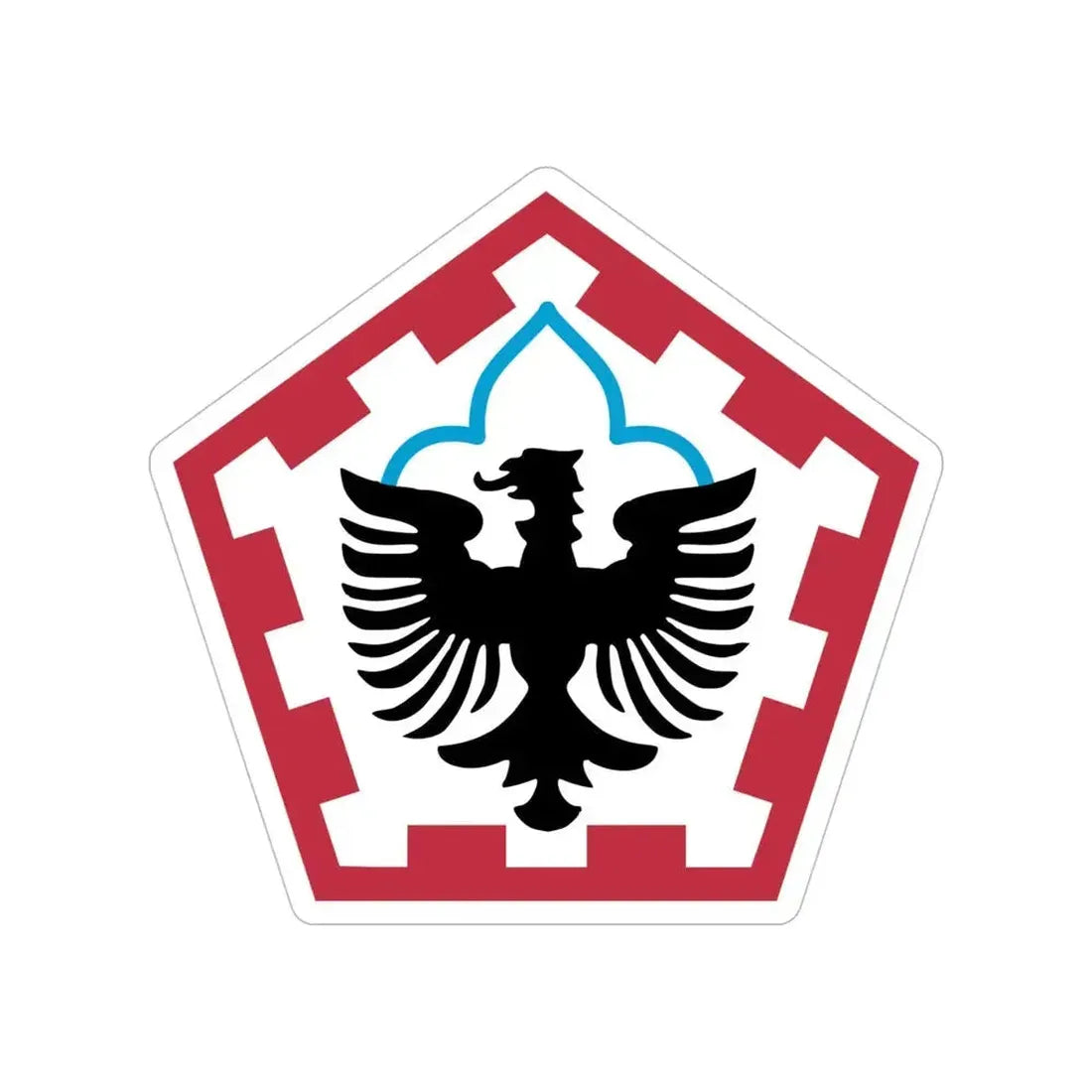 555th Engineer Brigade (U.S. Army) Transparent STICKER Die-Cut Vinyl Decal 6 Inch - The Sticker Space