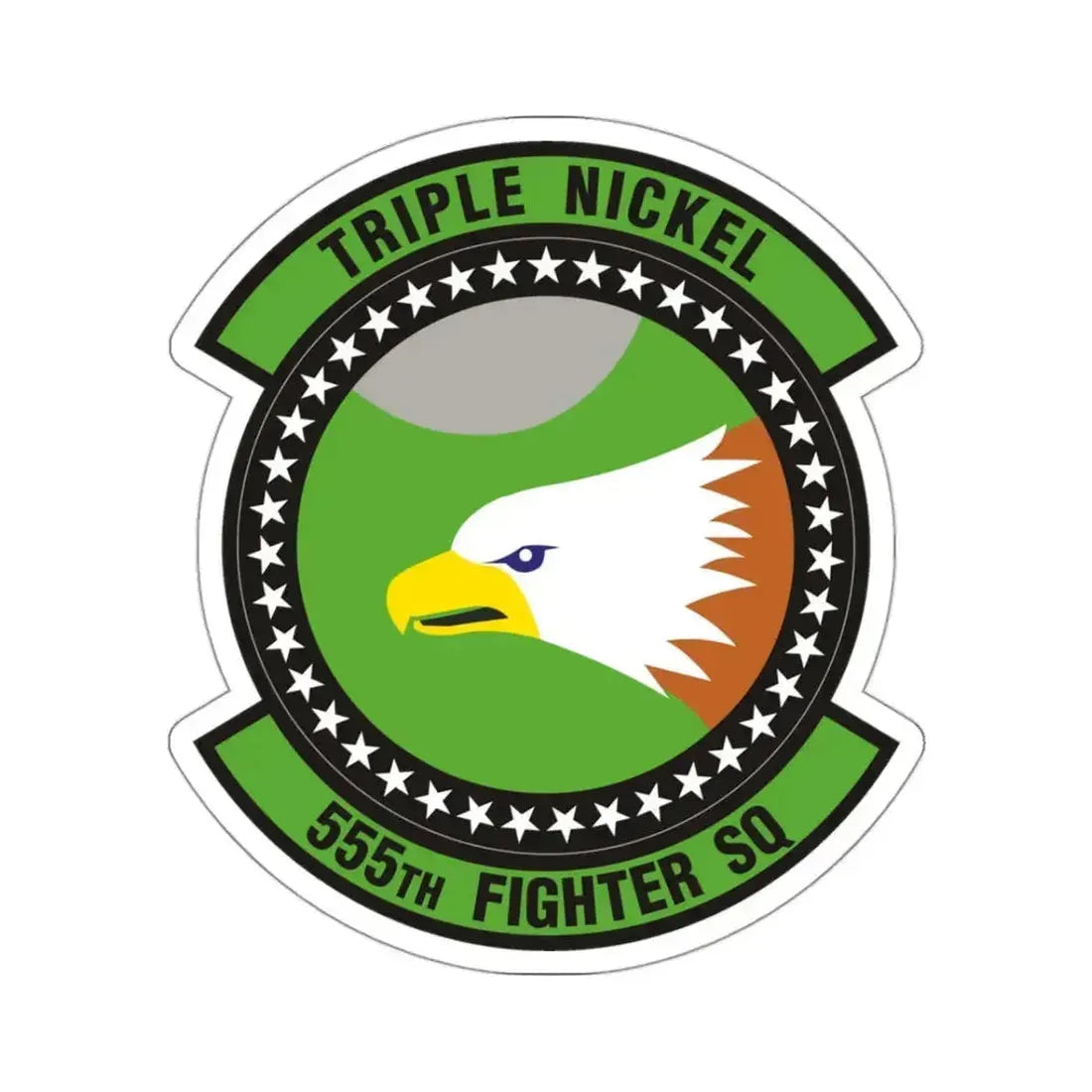 555th Fighter Squadron (U.S. Air Force) STICKER Vinyl Kiss-Cut Decal 3 Inch White - The Sticker Space