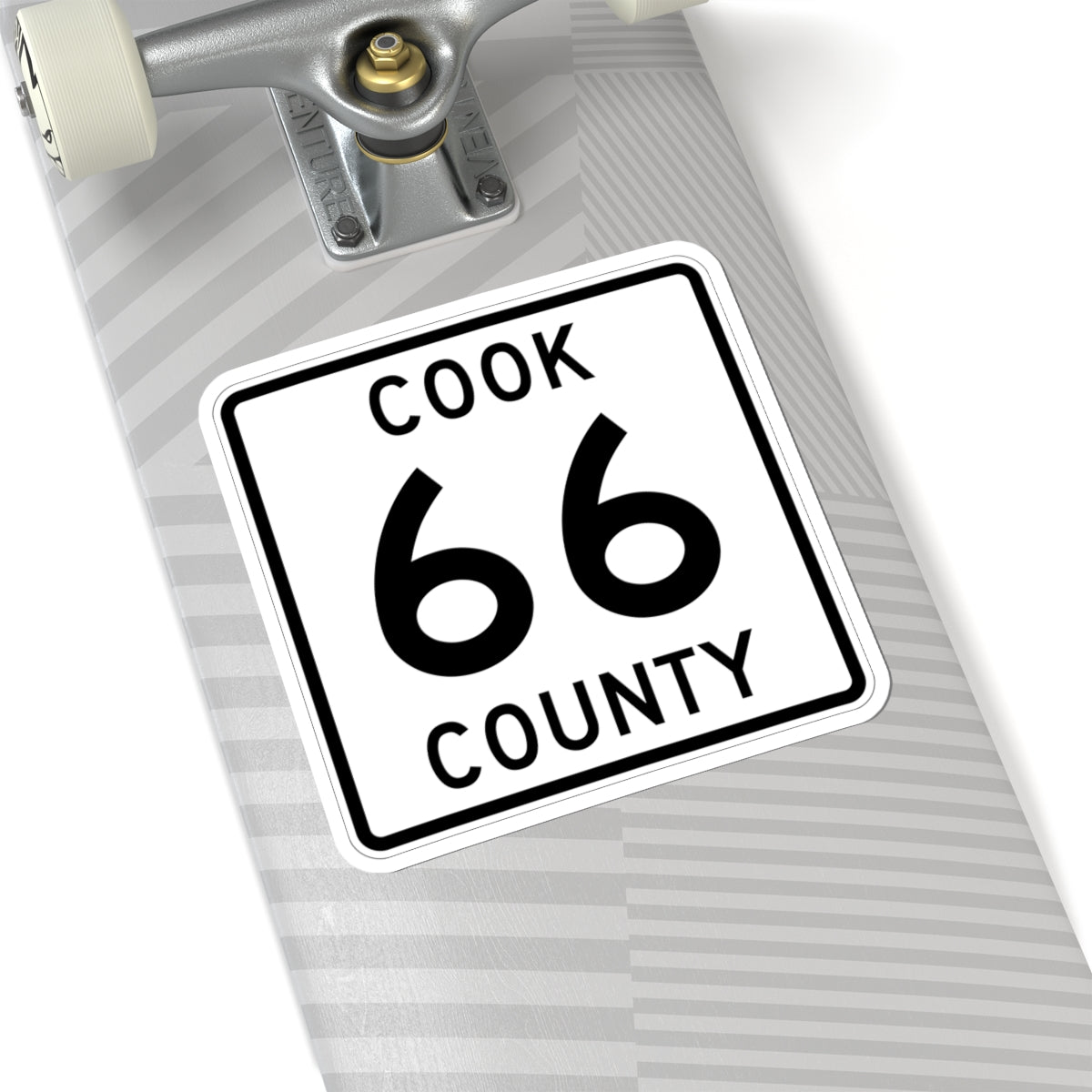 Cook County 66 MN (Minnesota) (Road Sign) STICKER Vinyl Kiss-Cut Decal