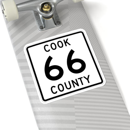 Cook County 66 MN (Minnesota) (Road Sign) STICKER Vinyl Kiss-Cut Decal