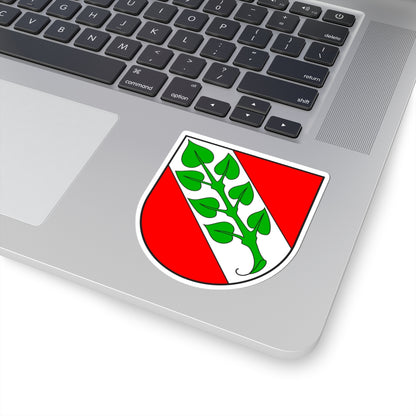 Rossa wappen (Switzerland) (Coat of Arms) STICKER Vinyl Kiss-Cut Decal
