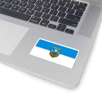 Flag of Dolneni Municipality North Macedonia (North Macedonia) STICKER Vinyl Kiss-Cut Decal