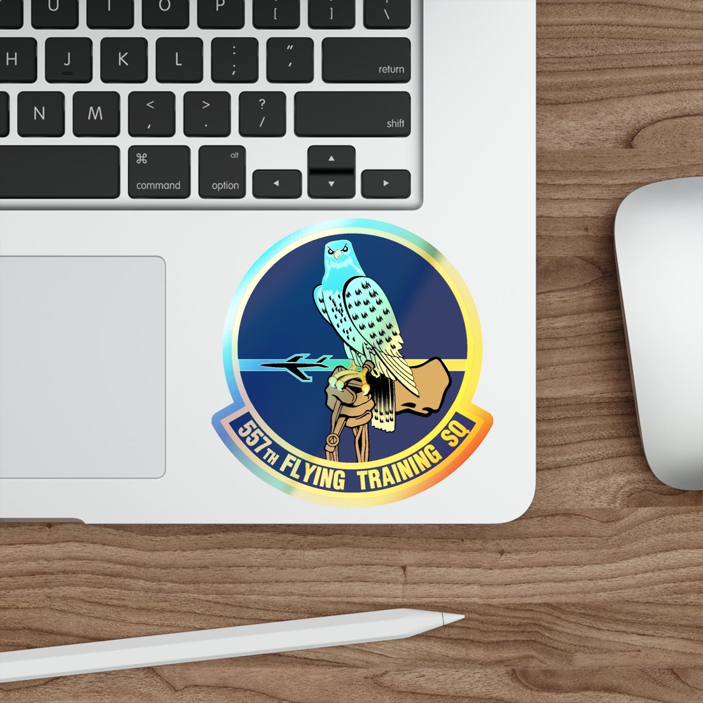 557 Flying Training Squadron AETC (U.S. Air Force) Holographic STICKER Die-Cut Vinyl Decal-The Sticker Space