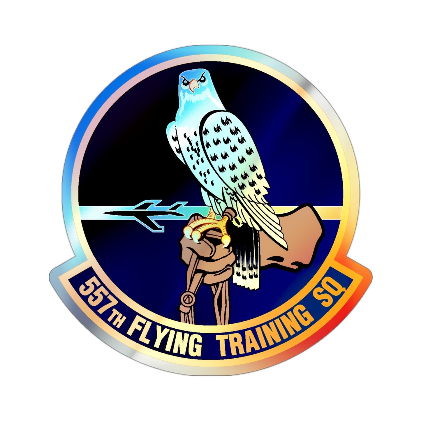 557 Flying Training Squadron AETC (U.S. Air Force) Holographic STICKER Die-Cut Vinyl Decal-3 Inch-The Sticker Space