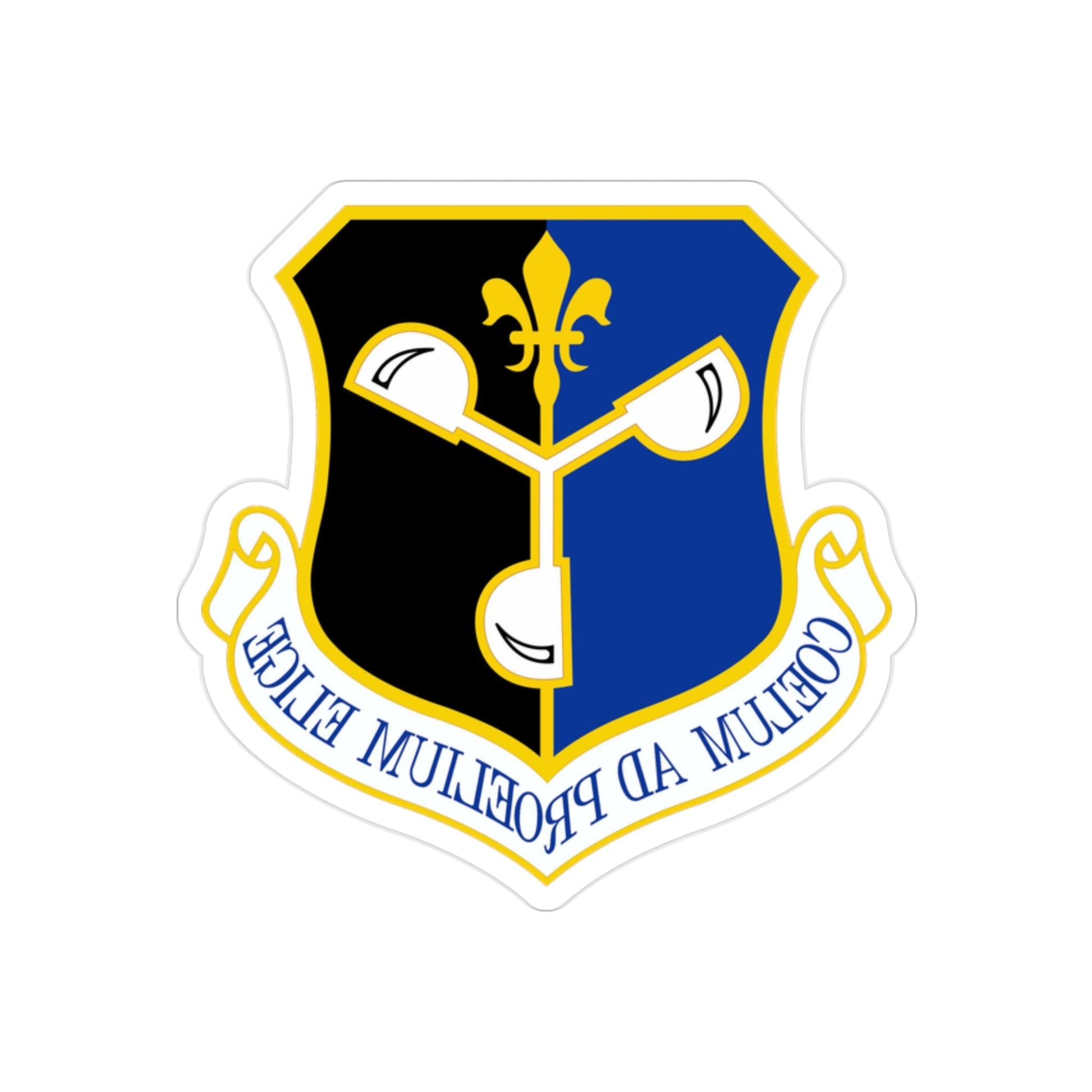 557 Weather Wing ACC (U.S. Air Force) REVERSE PRINT Transparent STICKER-2" × 2"-The Sticker Space