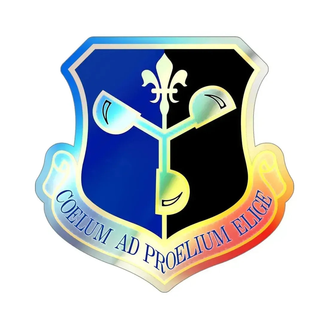 557 Weather Wing ACC (U.S. Air Force) Holographic STICKER Die-Cut Vinyl Decal 4 Inch Holographic - The Sticker Space