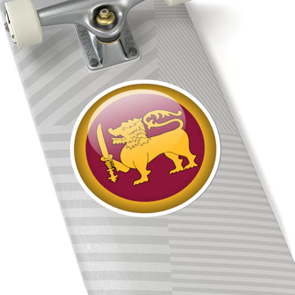 Flag orb Sri Lanka (Sri Lanka) STICKER Vinyl Kiss-Cut Decal