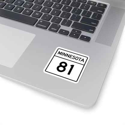 MN-81 1948 (Minnesota) (Road Sign) STICKER Vinyl Kiss-Cut Decal