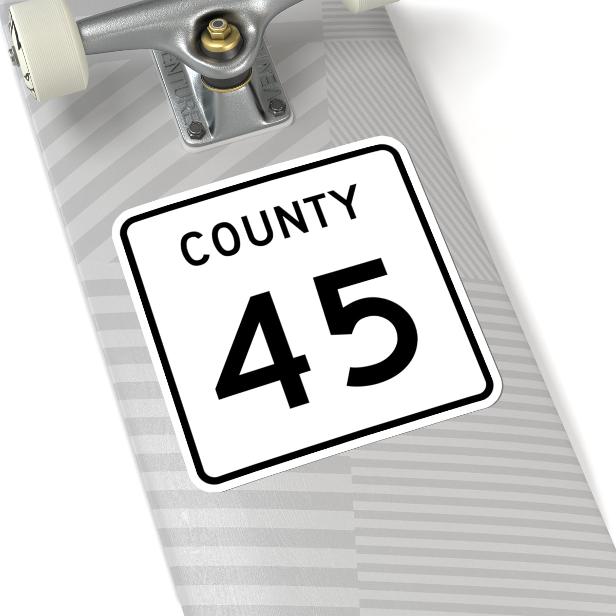 County 45 square (Minnesota) (Road Sign) STICKER Vinyl Kiss-Cut Decal