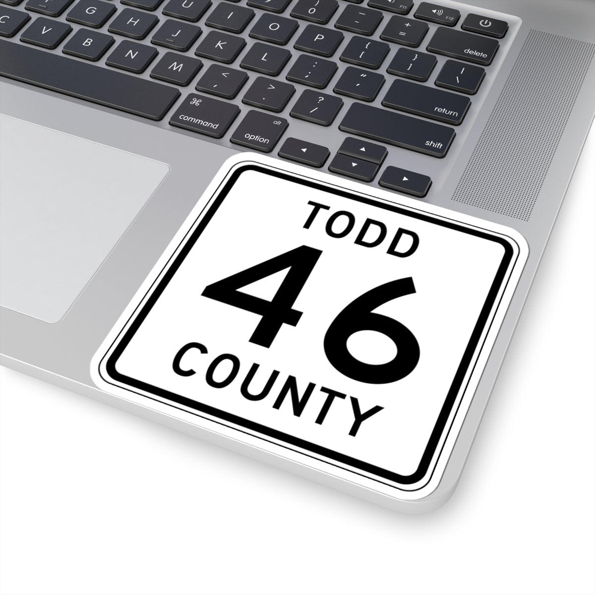 Todd County Route 46 (Minnesota) (Road Sign) STICKER Vinyl Kiss-Cut Decal