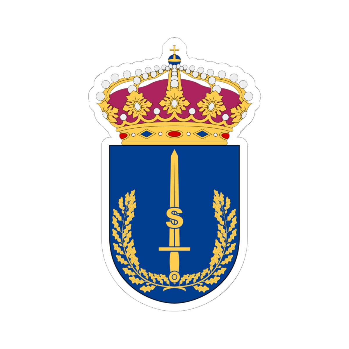 Södra militärområdesstab vapen (Sweden) (Coat of Arms) STICKER Vinyl Kiss-Cut Decal
