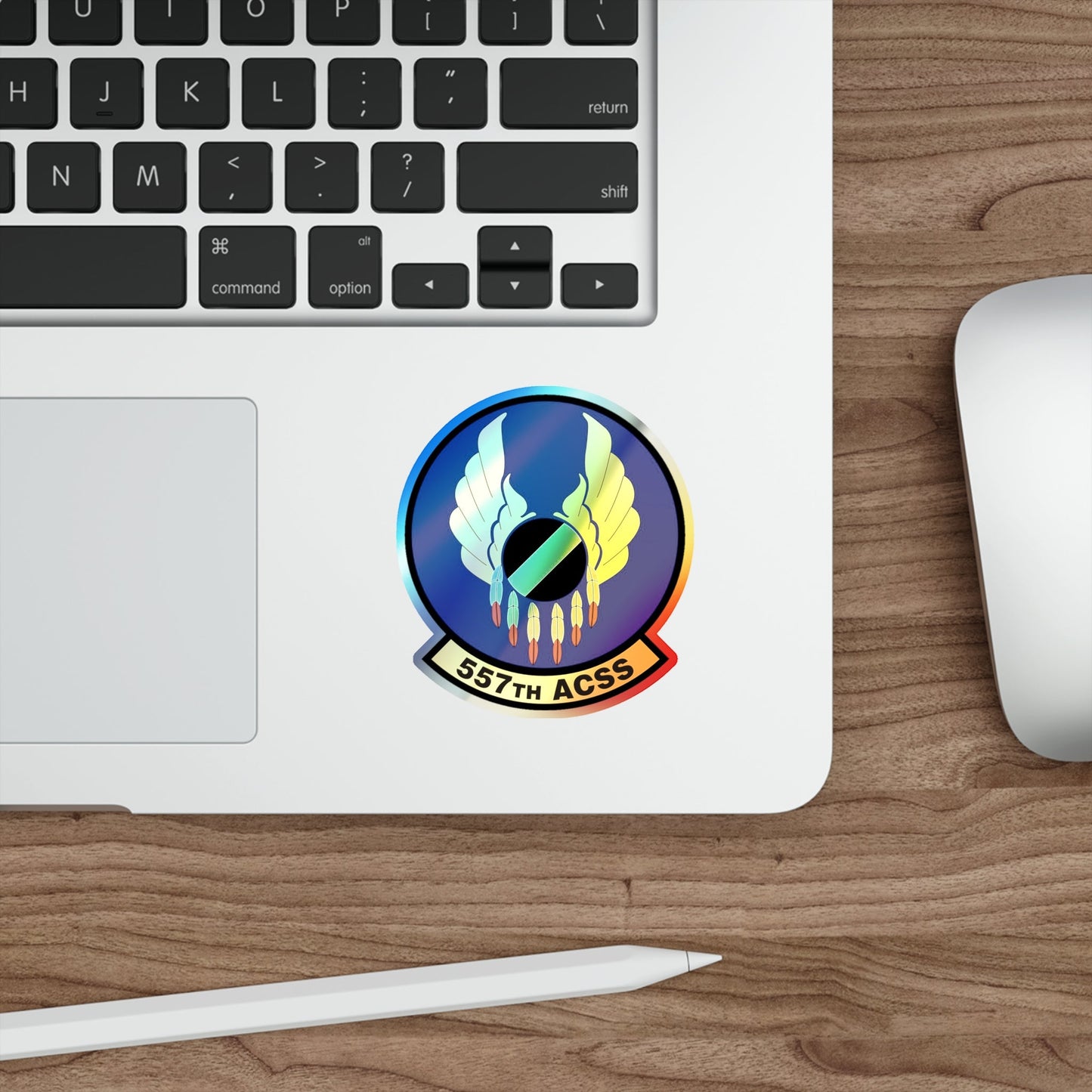 557th Aircraft Sustainment Squadron (U.S. Air Force) Holographic STICKER Die-Cut Vinyl Decal-The Sticker Space