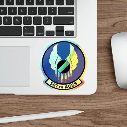 557th Aircraft Sustainment Squadron (U.S. Air Force) Holographic STICKER Die-Cut Vinyl Decal-The Sticker Space