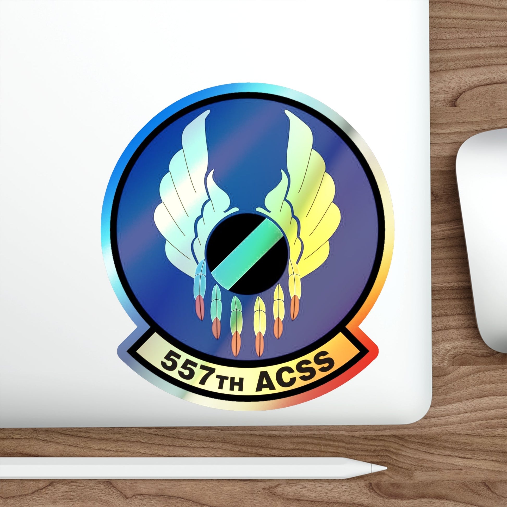 557th Aircraft Sustainment Squadron (U.S. Air Force) Holographic STICKER Die-Cut Vinyl Decal-The Sticker Space