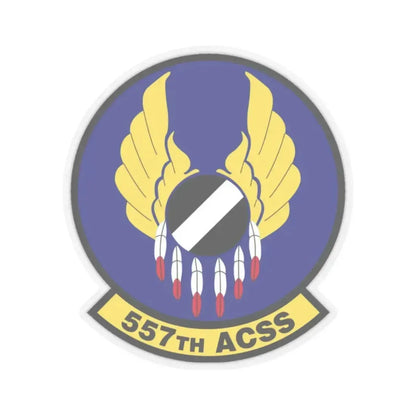 557th Aircraft Sustainment Squadron (U.S. Air Force) STICKER Vinyl Kiss-Cut Decal 2 Inch Transparent - The Sticker Space