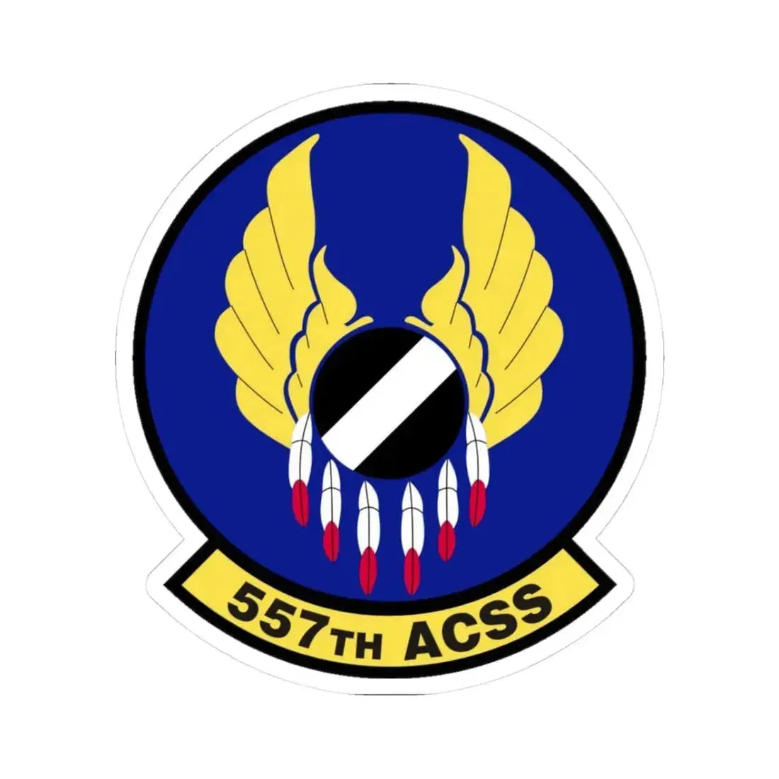 557th Aircraft Sustainment Squadron (U.S. Air Force) STICKER Vinyl Kiss-Cut Decal 3 Inch White - The Sticker Space