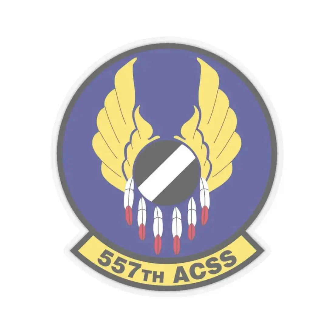 557th Aircraft Sustainment Squadron (U.S. Air Force) STICKER Vinyl Kiss-Cut Decal 4 Inch Transparent - The Sticker Space